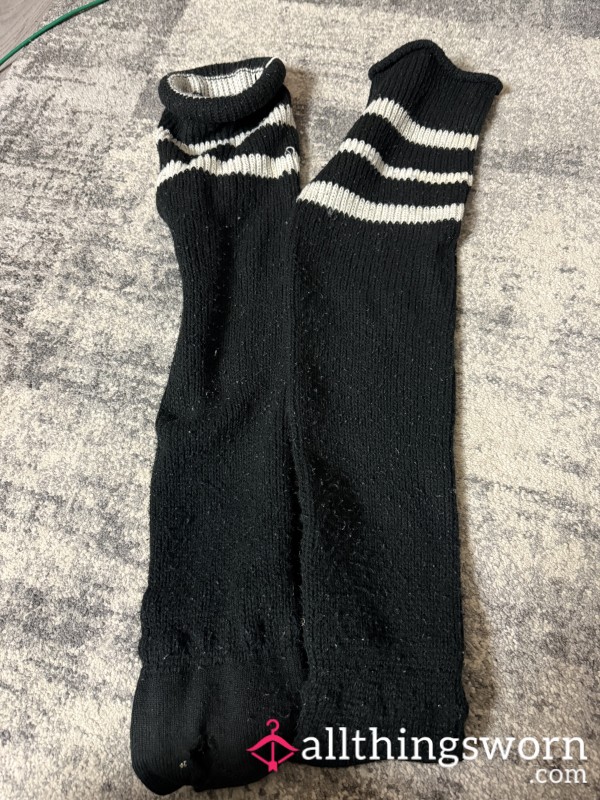 Well Loved Very Worn Thigh High Socks