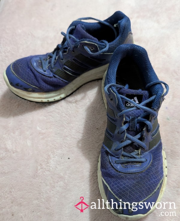 (( SOLD )). DOWN TO $60 NOT $70.    Well Loved And Worn  ((STINKY)) Adidas Purple 💜