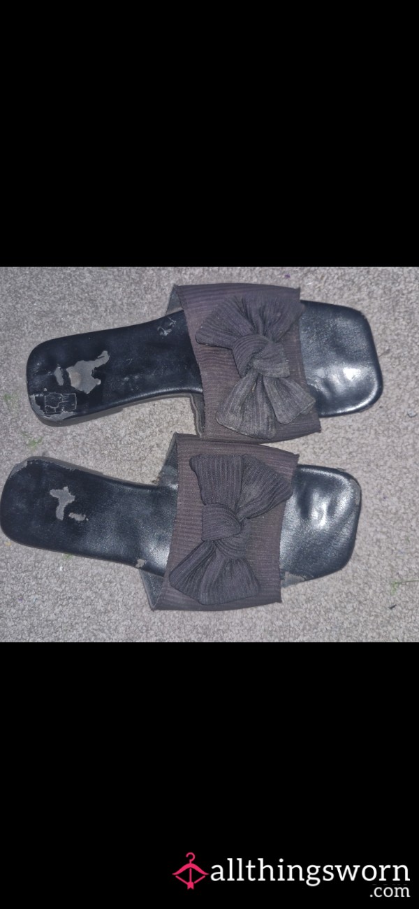 Well Loved Black Flats