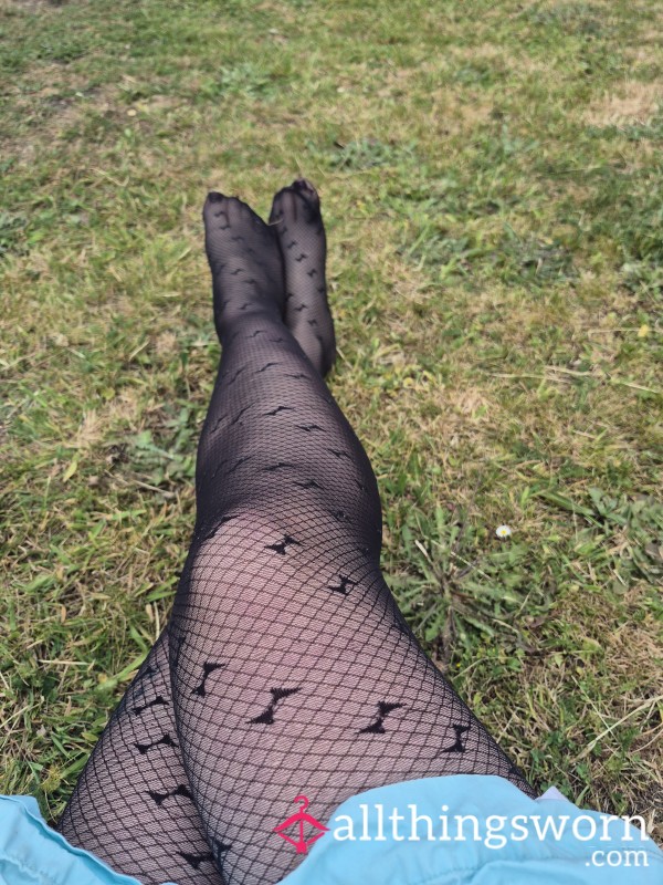Well-Loved Bow Fishnet Pantyhose 😈