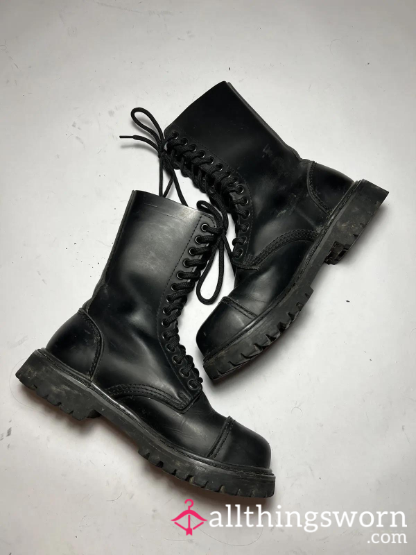 Well Loved Combat Boots