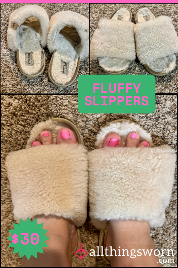 Well Loved Fuzzy Slippers