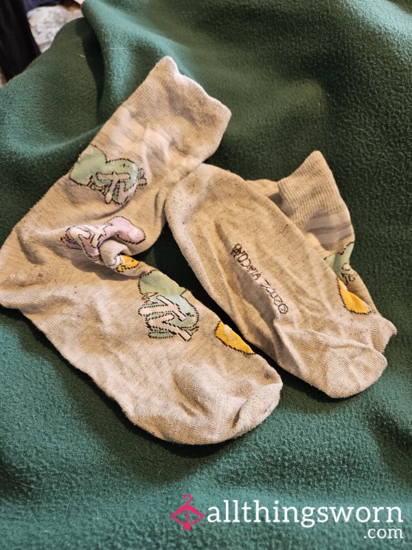 Well Loved Grey MTV Themed Socks
