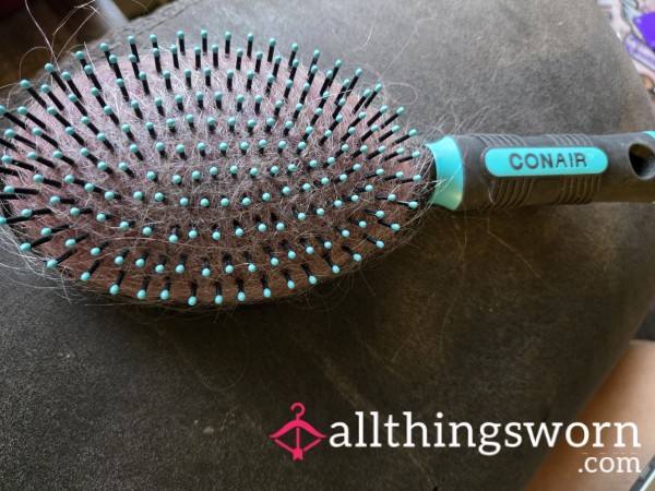 Well-Loved Hairbrush – Full Of My Real Hair 🖤