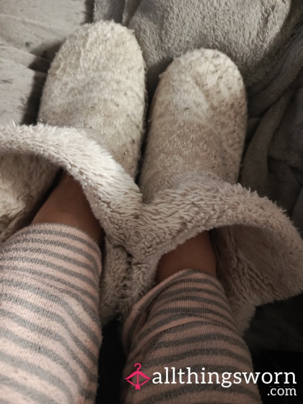 Well Loved Old Boot Slippers