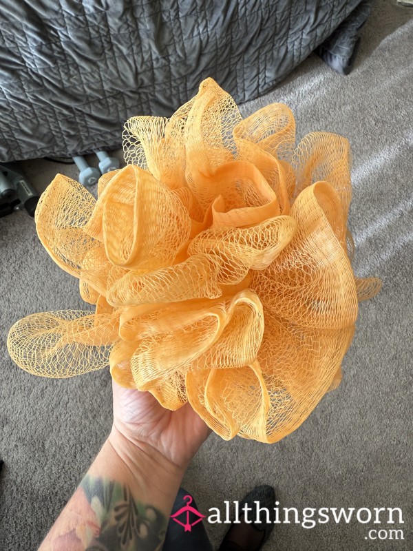 Well Loved Orange Loofah