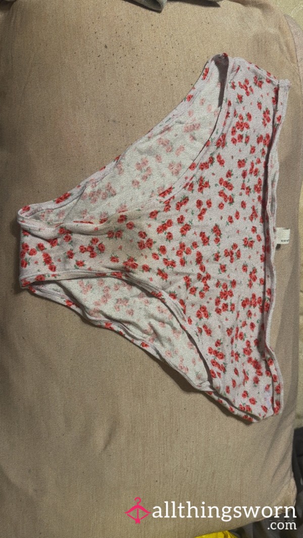 Well Loved Roase White Cotton Panty