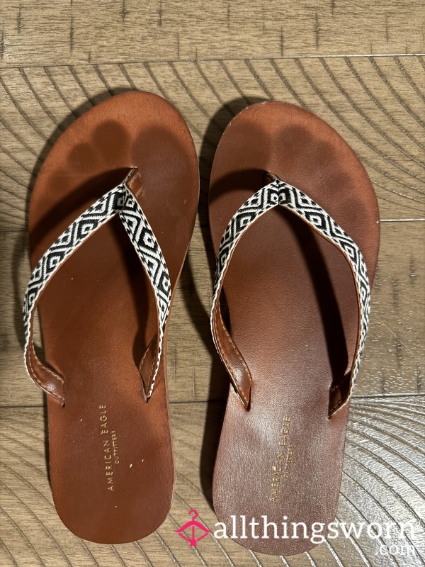 Well Loved Sandals That Are About 10 Years Old