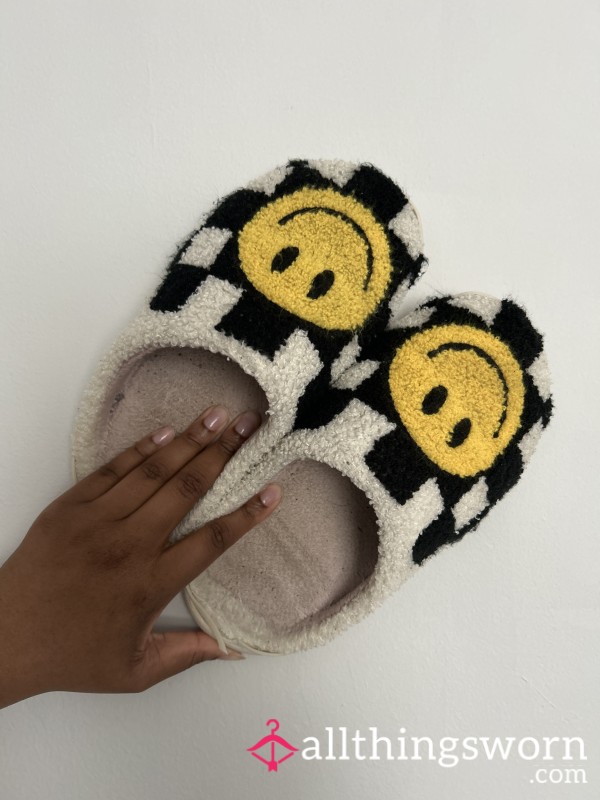 Well Loved Smiley Face Slippers