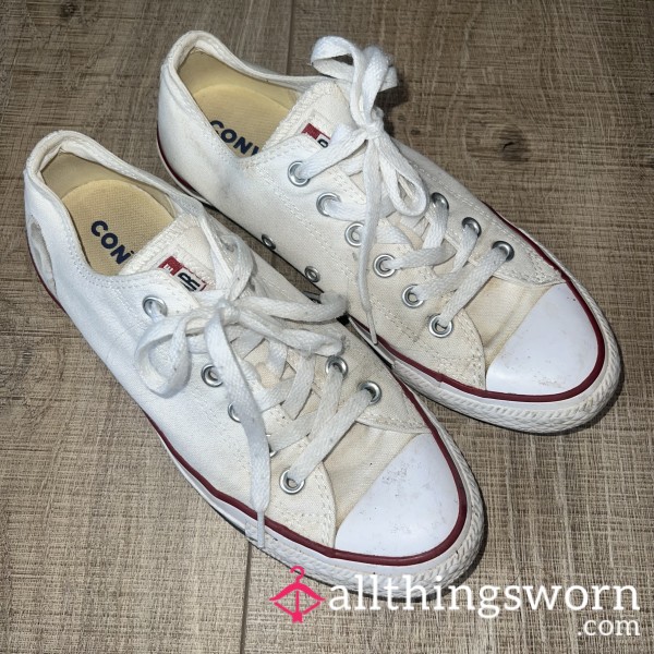 SOLD Well Loved White Converse