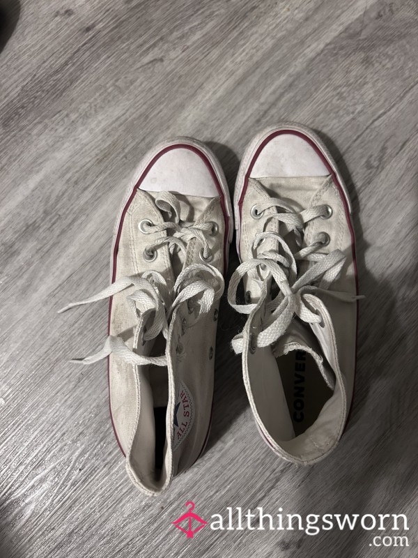 Well Loved White Converse