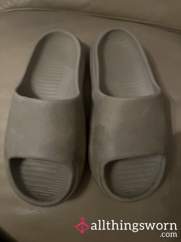 Well Used And Rinsed Rubber Smelly Stinky Slippers