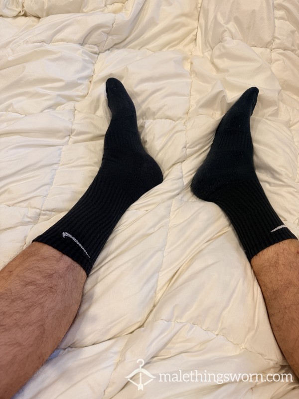Sweaty Ripe Black Nike Gym Socks