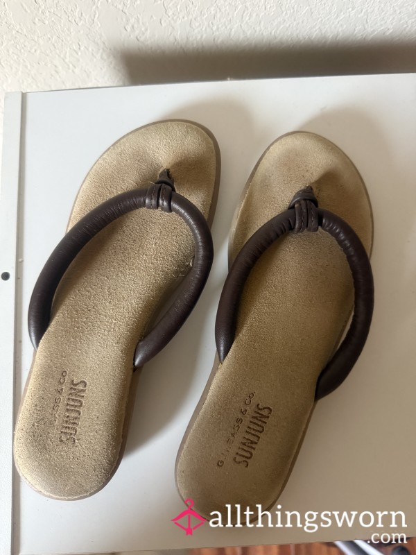 Well Used Flip Flops- Long Time Wear