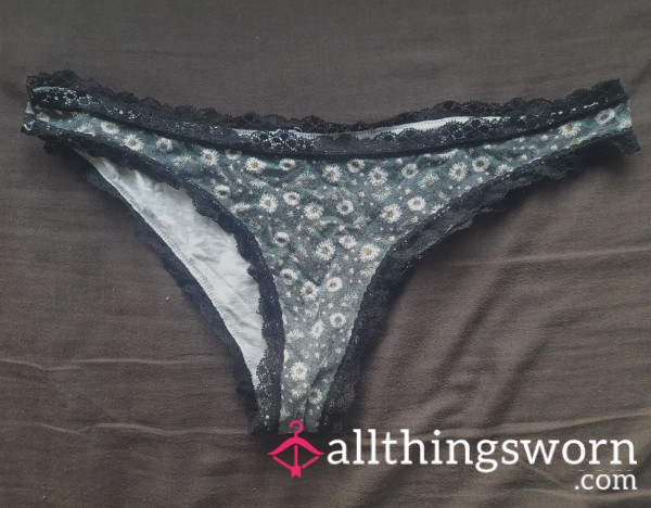 Well Used Flor*l Panties