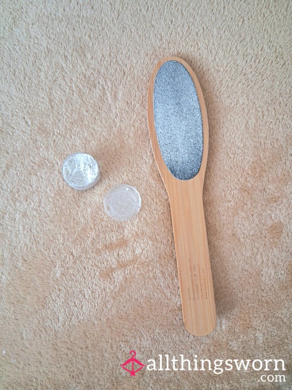 Well Used Foot File And Foot Dust Pot 🦶👅