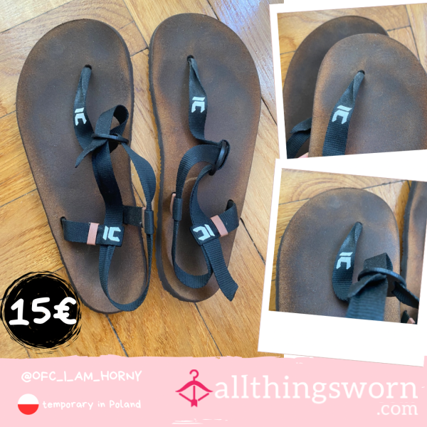 🩴 Well Used Minimalistic Sandals (shipping From Poland)