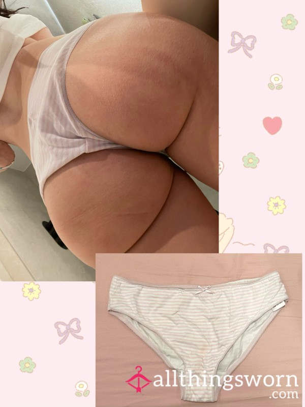 (SOLD) Well Used Pink Stripe Cotton Back
