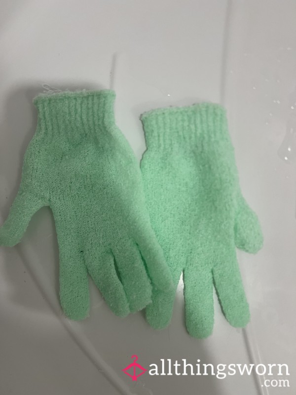 Well Used Shower Mitts, The Reason My Why Crack Is So Smooth..