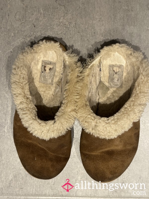 Well Used Slippers Dirty