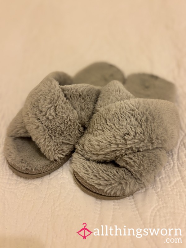 Well Used Slippers Worn After A Nighttime Of Fun In My Heels