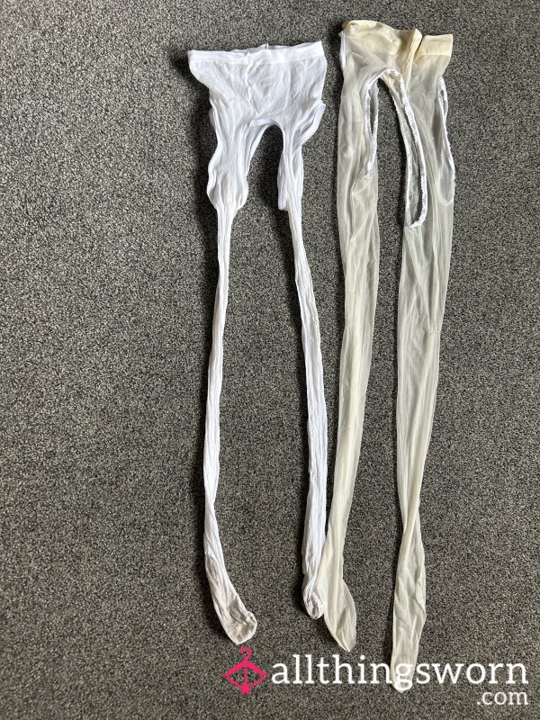 Well Used Suspender Tights Worn For Swinging