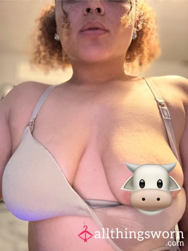 Well Used Tan Nursing Bra
