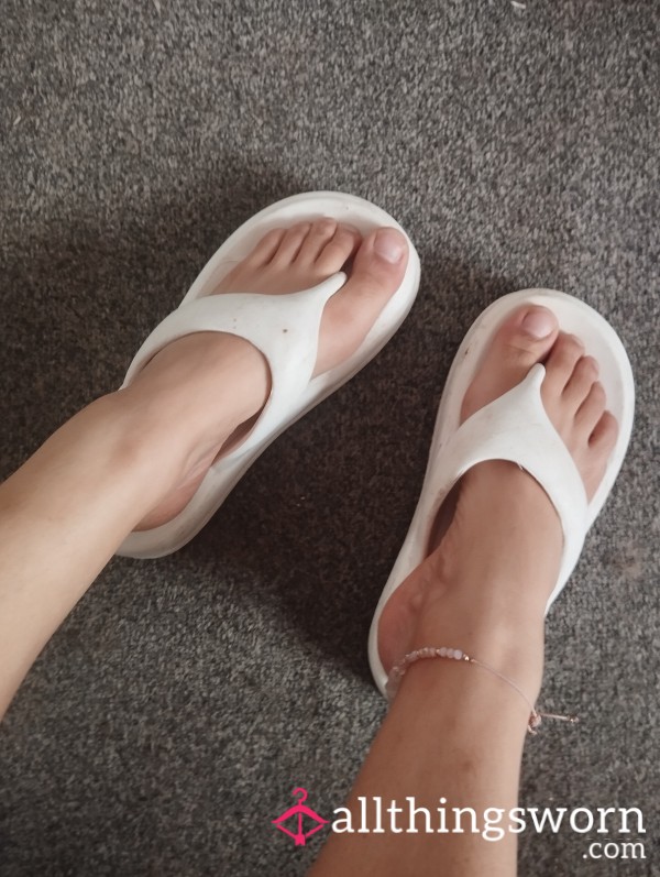 Well Used Thong Flip Flops