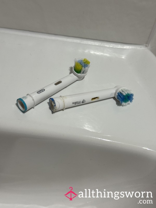 Well-used Toothbrush Head