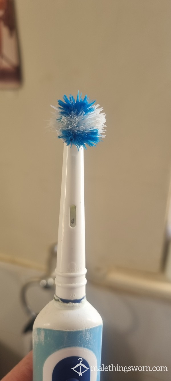 Well Used Toothbrush Head