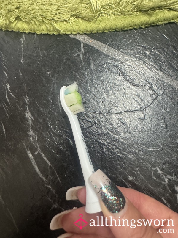 Well Used Toothbrush Head