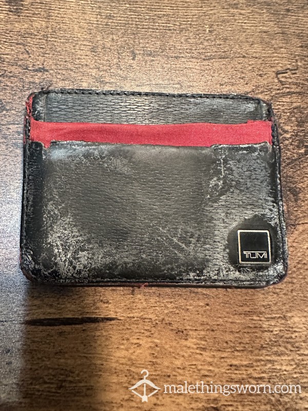 Well Used Tumi Leather Wallet/card Case