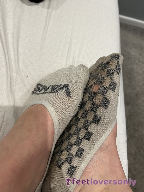 Well Used Vans White Gym Socks