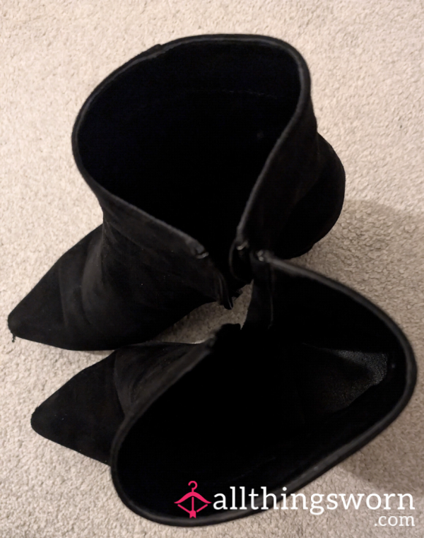 Sweaty Smelly, Worn Hard, Heeled Boots