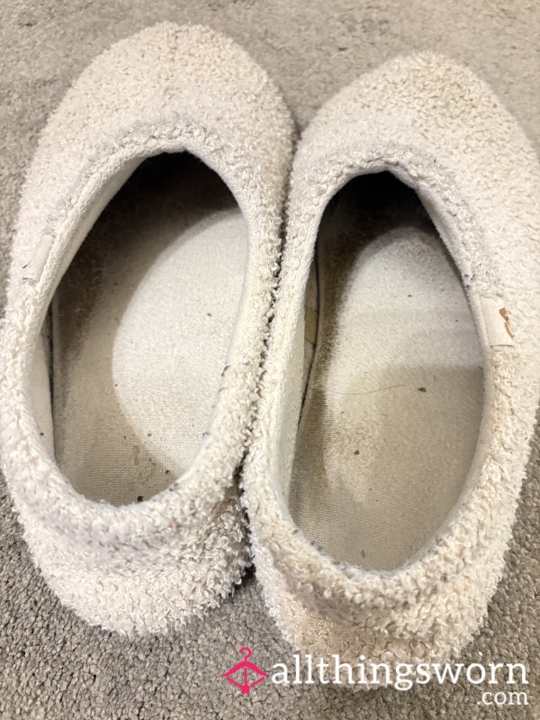 Well Warn Dirty Slippers Of A Queen