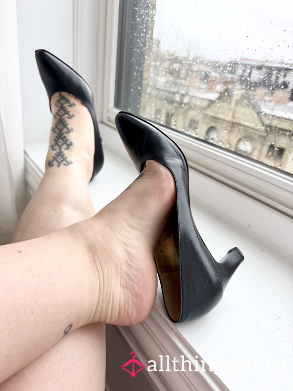 Well-Worn Leather High Heels And 5 Photos