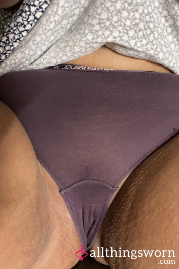 Well Worn Purple Cotton Panties