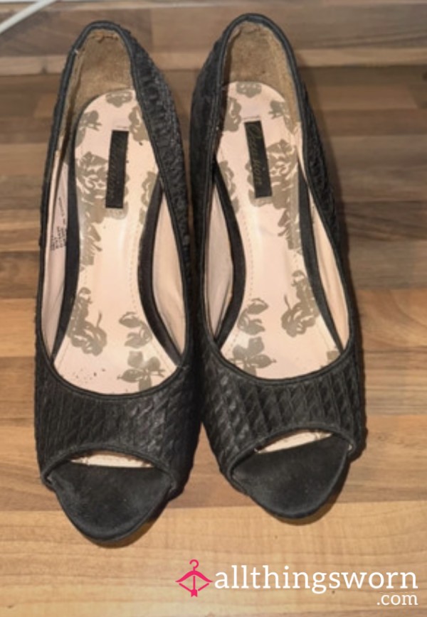 Well Worm Heels With Open Toe