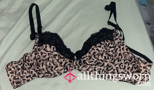 Well Worn 5 Day Leopard And Lace Bra By Milf