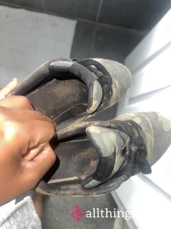 Well-Worn Adidas Flux Trainers (Size UK 5.5)