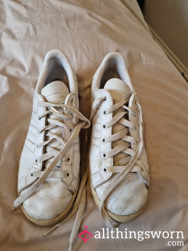 Well Worn Adidas Trainers