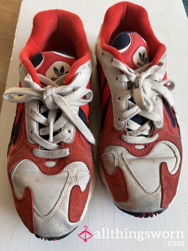 Well Worn Adidas Trainers