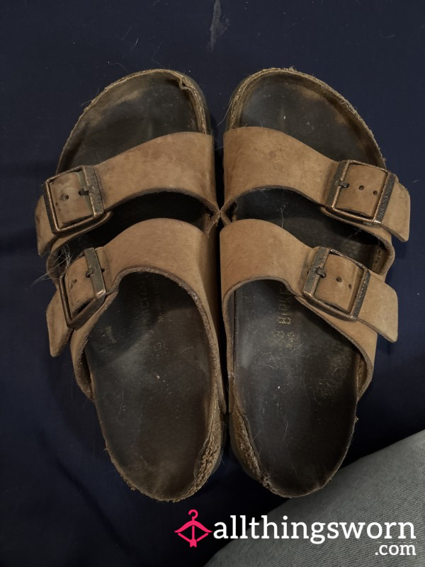 Well Worn And Loved Birkenstocks. 15 Years Old.