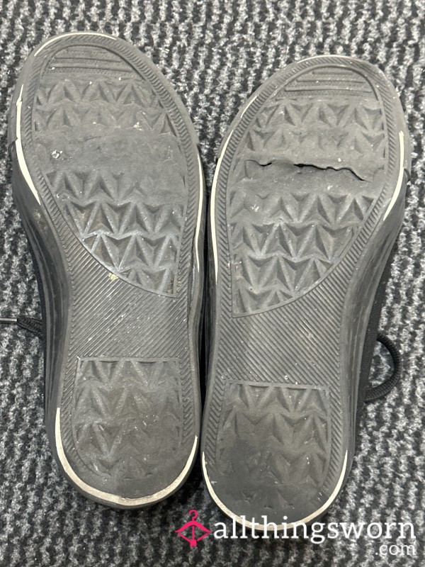 Well Worn And Loved Black Shoes