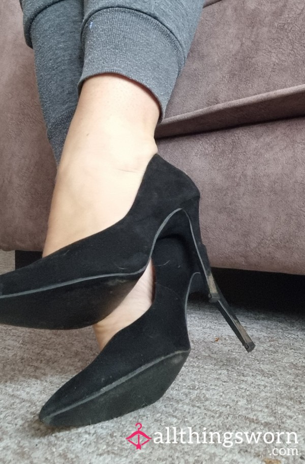 Well Worn And Used Black Heels
