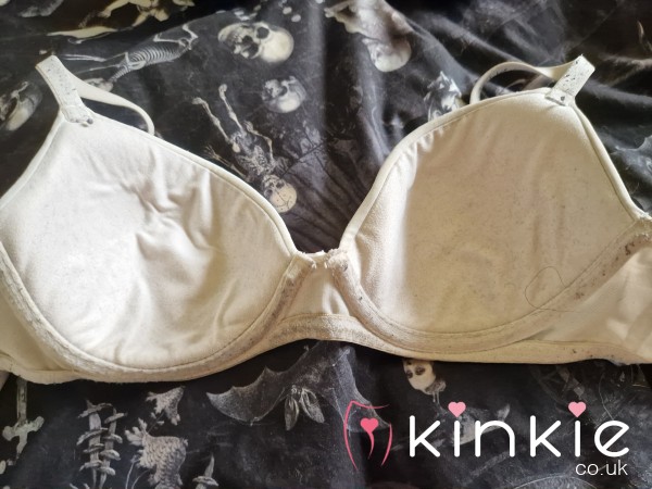 Well-worn And Used Everyday White Bra