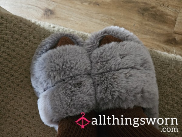 Well Worn And Used Slippers