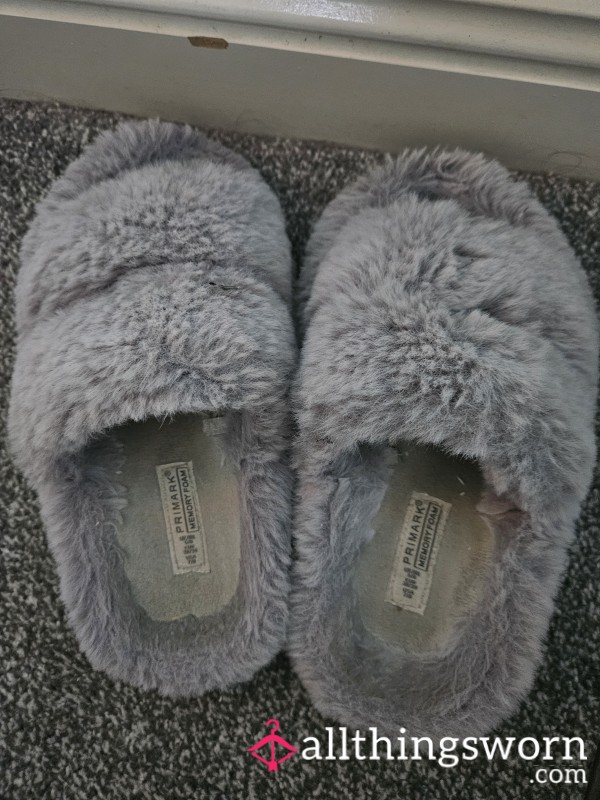 Well Worn And Used Slippers