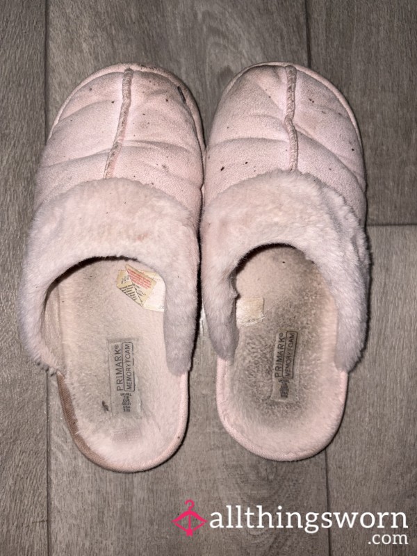 Well Worn Bare Feet Only Slippers