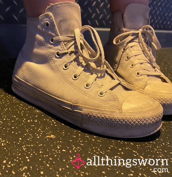 Well Worn Beige Converse